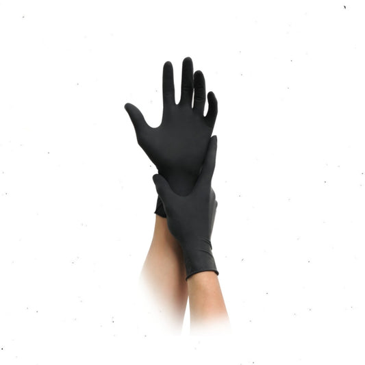 MaiMed Black Latex Gloves 100pk